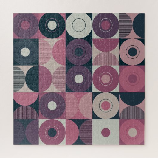 geometrisch Mitte des Jahrhunderts: abstraktes far Puzzle (Vertikal)