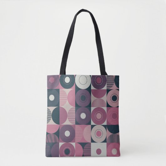 geometrisch Mitte des Jahrhunderts: abstraktes far Tasche (Vorderseite)