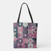 geometrisch Mitte des Jahrhunderts: abstraktes far Tasche (Rückseite)