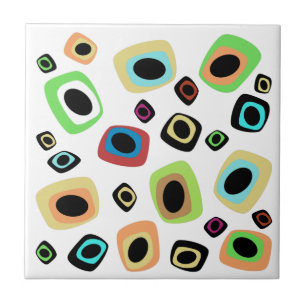 Geometrisch Mitte des Jahrhunderts Fliese