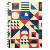 Geometrisch Mitte des Jahrhunderts: Funky Retro Mu Notizblock (Vorderseite)