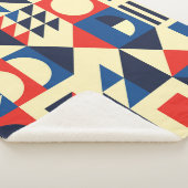 Geometrisch Mitte des Jahrhunderts: Funky Retro Mu Sherpadecke (3/4)