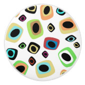 Geometrisch Mitte des Jahrhunderts Keramikknauf (Vorderseite)