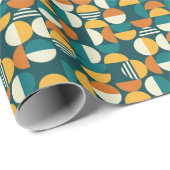 Geometrisch Mitte des Jahrhunderts: Minimalistisch Geschenkpapier (Rolleneckpunkt)