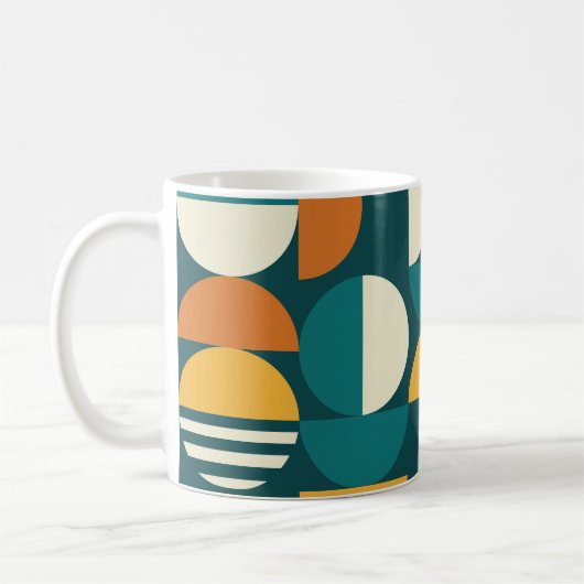 Geometrisch Mitte des Jahrhunderts: Minimalistisch Kaffeetasse (Links)