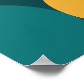 Geometrisch Mitte des Jahrhunderts: Minimalistisch Poster (Ecke)
