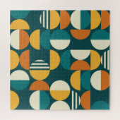 Geometrisch Mitte des Jahrhunderts: Minimalistisch Puzzle (Horizontal)