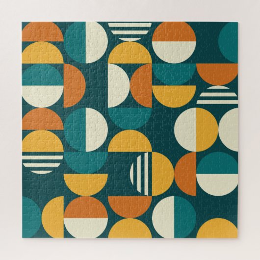 Geometrisch Mitte des Jahrhunderts: Minimalistisch Puzzle (Vertikal)