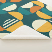 Geometrisch Mitte des Jahrhunderts: Minimalistisch Sherpadecke (3/4)