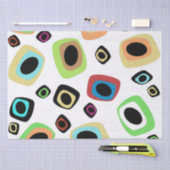 Geometrisch Mitte des Jahrhunderts Seidenpapier (Handwerk)