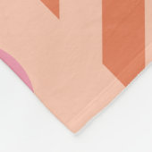 Geometrisch modern Abstrakt: Farbiges Design Fleecedecke (Ecke)