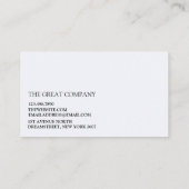 Geometrisch modern einfach visitenkarte (Rückseite)