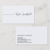 Geometrisch modern einfach visitenkarte (Vorne/Hinten)