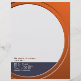 Geometrisch Moderne Metallic für Text und Farbe Briefbogen