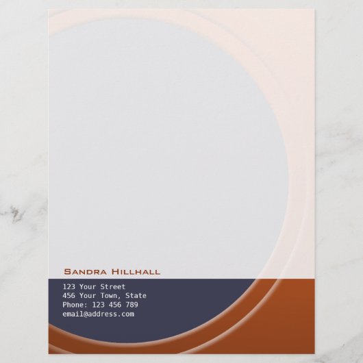 Geometrisch Moderne Metallic für Text und Farbe Briefkopf (Vorderseite)