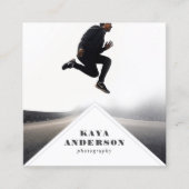 geometrisch | Moderne Minimalfotografie Quadratische Visitenkarte (Vorderseite)