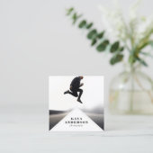 geometrisch | Moderne Minimalfotografie Quadratische Visitenkarte (Stehend Vorderseite)