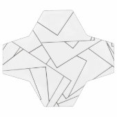 Geometrisch-Moderner Schwarzweiss-Fußball Fußball (Flach)