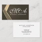 Geometrisch Modernes Abstrakt Visitenkarte (Vorne/Hinten)