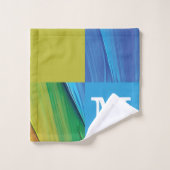 geometrisch, monogram badhandtuch set (Waschlappen)