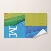 geometrisch, monogram badhandtuch set (Handtuch)