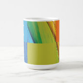 geometrisch monogramm farbiges Design Kaffeetasse (Mittel)