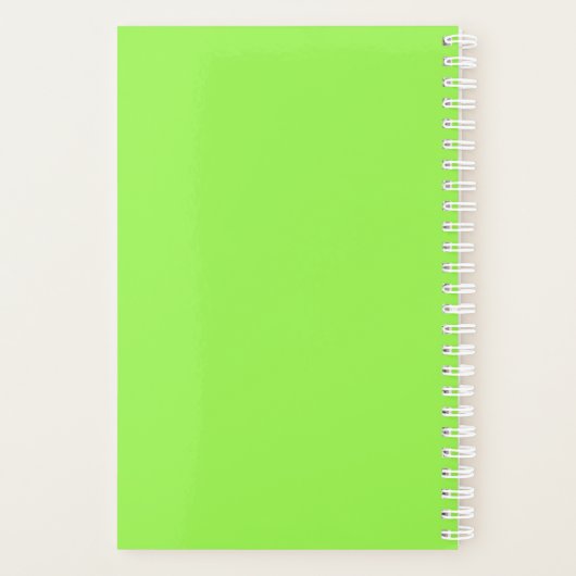 geometrisch monogramm farbiges Design Planer (Rückseite)