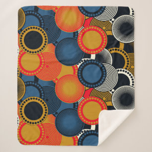 Geometrisch nach hinten: Goldene Kreise Harmonie Sherpadecke