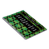 geometrisch nahtlos wiederholtes Muster, nach dem  Notizblock (Rechte Seite)