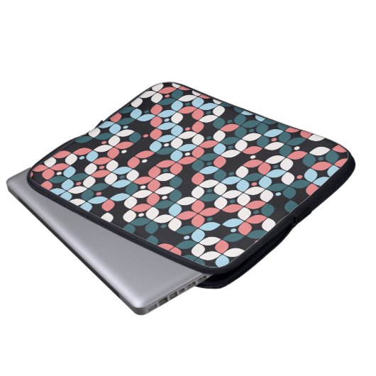 geometrisch nahtlose Muster, geometrisch, texturie Laptopschutzhülle (Vorne Knopf)