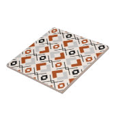 geometrisch orange-beige und grau-braun fliese (Seite)