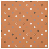 geometrisch-orange-graue Polka-Punkte Stoff (Muster)