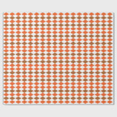 Geometrisch Orange Green Diamond Geometric Geschenkpapier (Flach)
