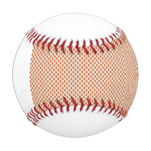 geometrisch orange und weiß baseball