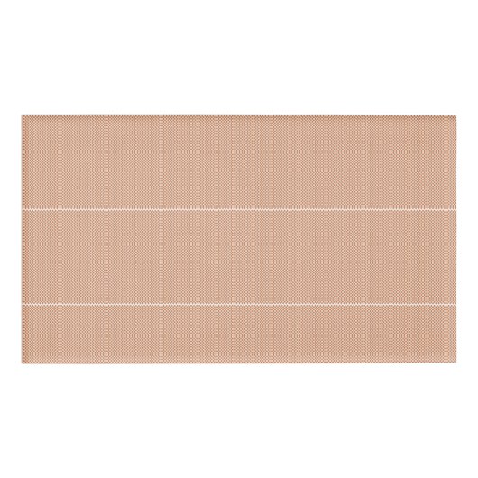 geometrisch orange und weiß namenschild (Vorderseite)