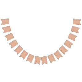 geometrisch orange und weiß wimpelkette