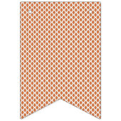 geometrisch orange und weiß wimpelkette (Zweite Fahne)