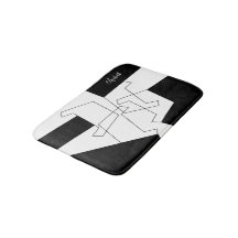 Geometrisch Personalisiert Schwarz und Weiß