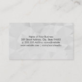 geometrisch | Pinsel gebürstet Visitenkarte (Rückseite)