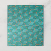 geometrisch platzkarte (Außenseite Aufgefaltet)