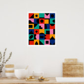 geometrisch poster (Küche)