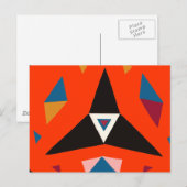 geometrisch postkarte (Vorne/Hinten)