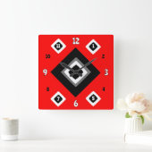 Geometrisch Quadratische Wanduhr (Zuhause)