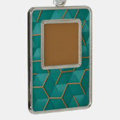 geometrisch Rahmen-Ornament silber (Rechts)