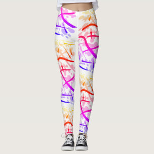 geometrisch - Regenbogen Leggings