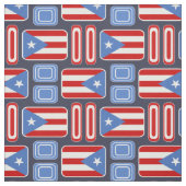 Geometrisch: Retro: Puertorikaner: Flagge Stoff (Muster)