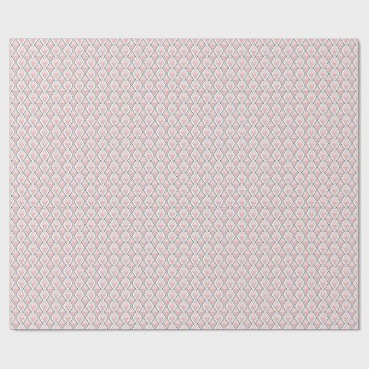 geometrisch rosa beige Muster Geschenkpapier (Flach)