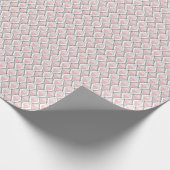geometrisch rosa beige Muster Geschenkpapier (Ecke)