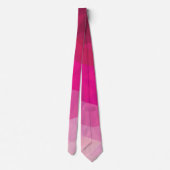 geometrisch rosa fuchsienförmige polygonale Krawat Krawatte (Rückseite)