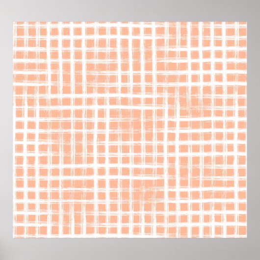 Geometrisch rosa Linien: Nahtloser Raster Poster (Vorne)